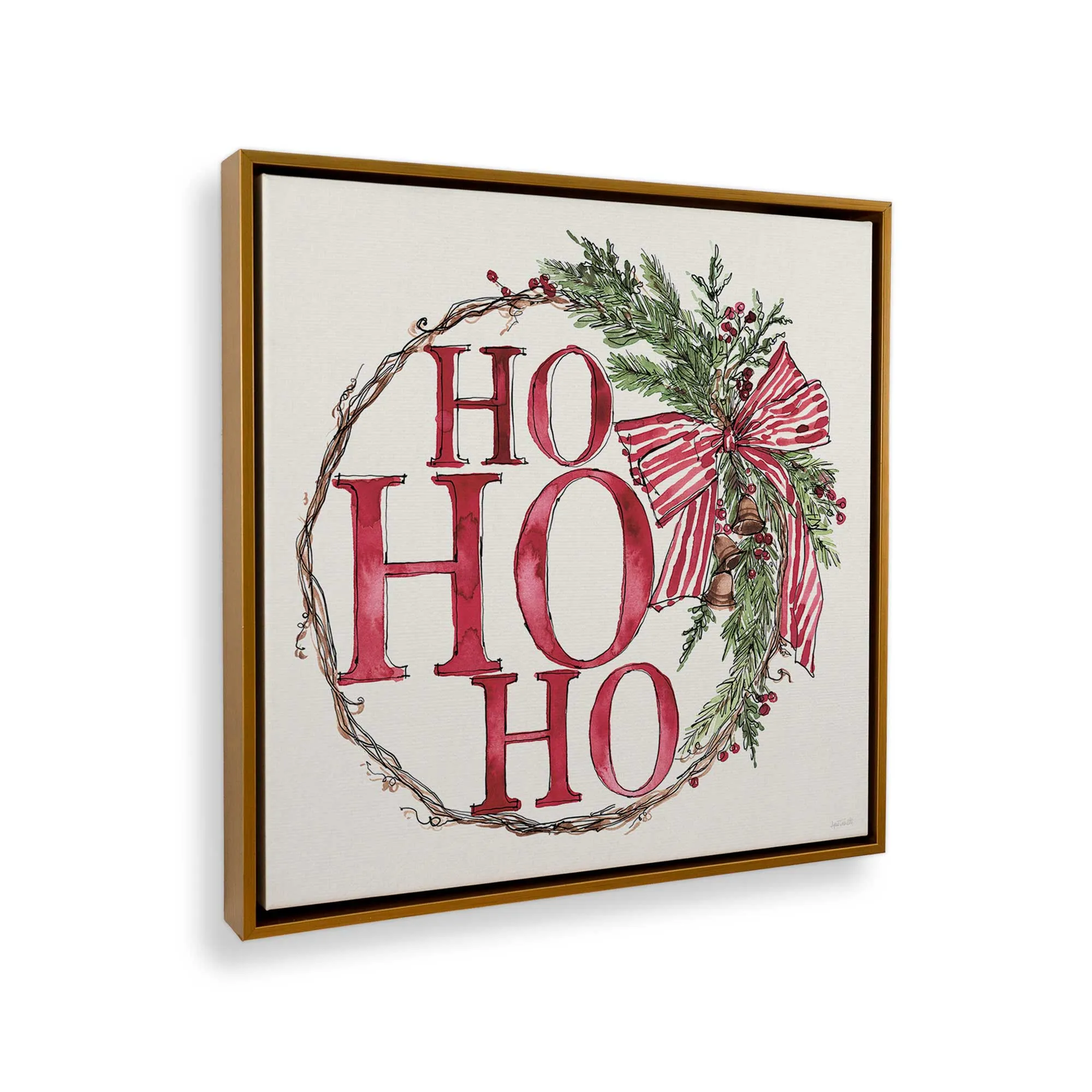 Vintage Wreath I Print on Canvas