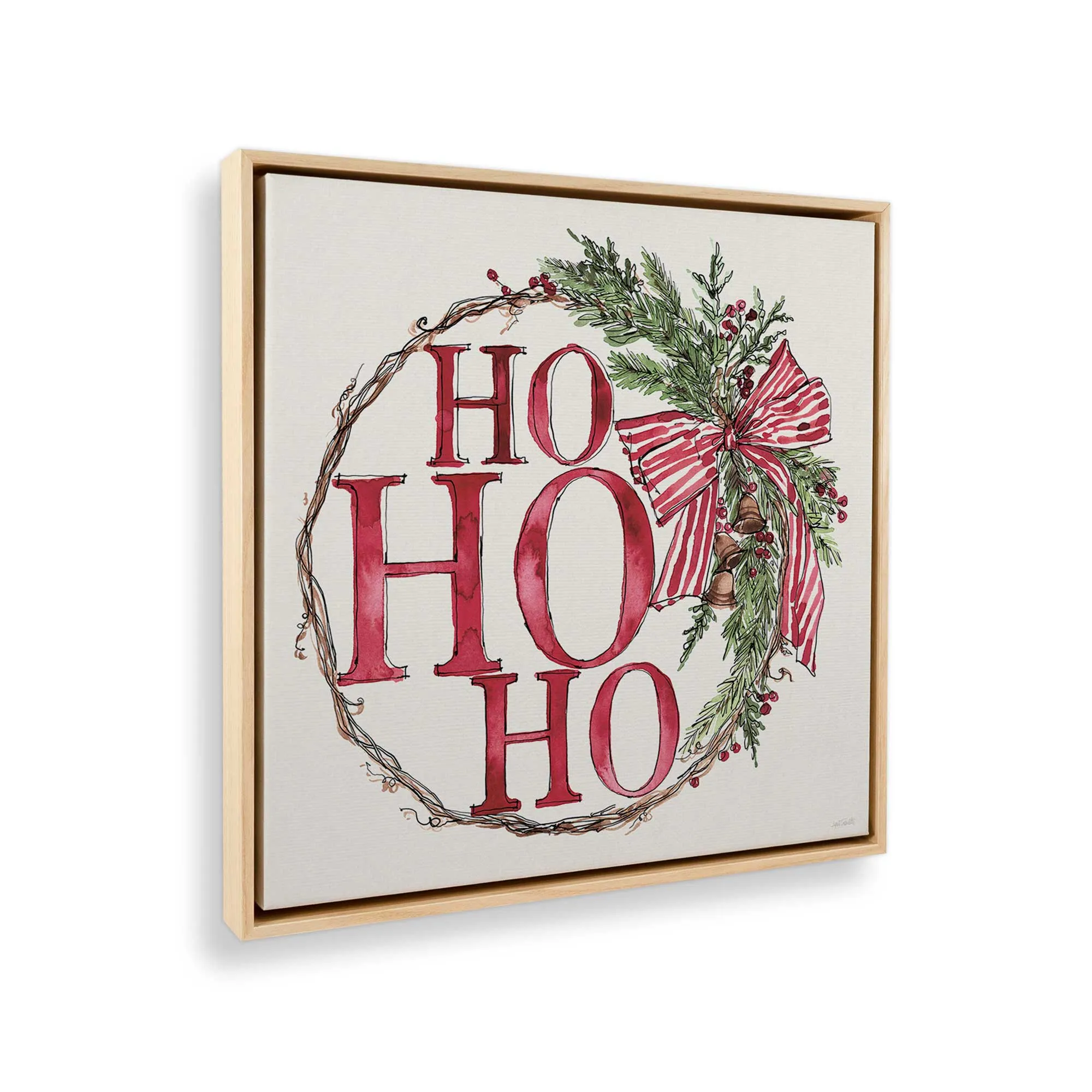 Vintage Wreath I Print on Canvas