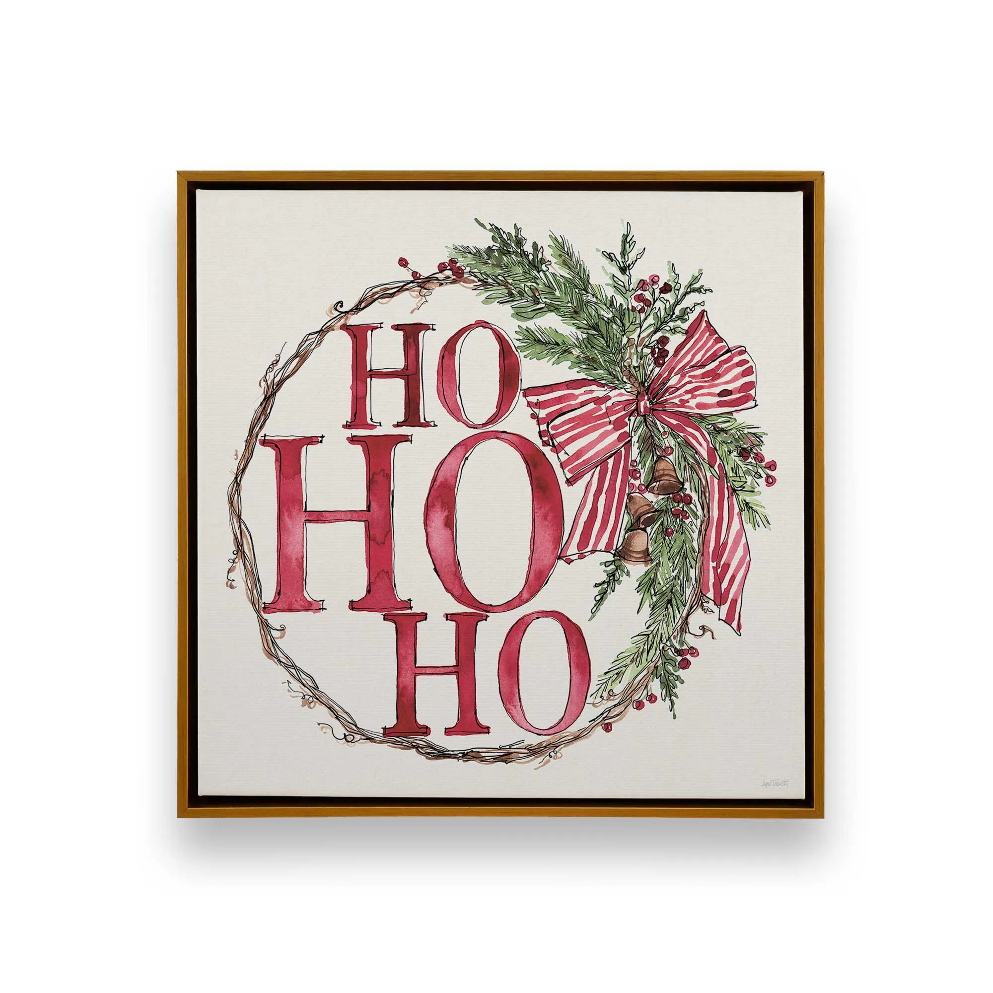 Vintage Wreath I Print on Canvas