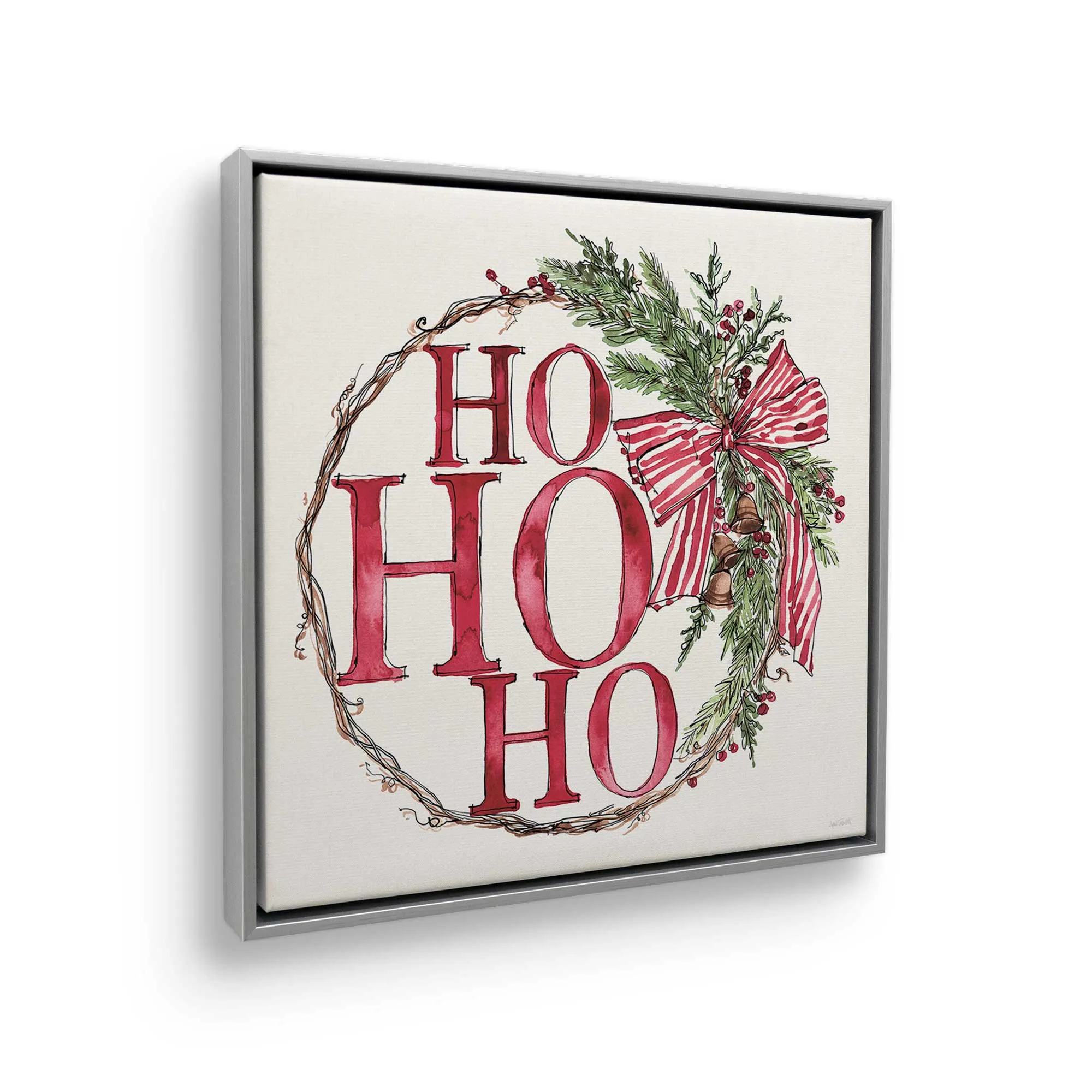 Vintage Wreath I Print on Canvas