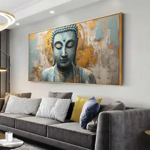 Wall Art Buddha Zen Art Modern Artwork Canvas Painting for Living Room Bedroom Dining Room Home Office Decor Large Framed Ready to Hang 30"x60"