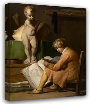 Wallerant Vaillant 15x18 Gallery Wrapped Canvas Museum Art Print Titled: A Young Artist