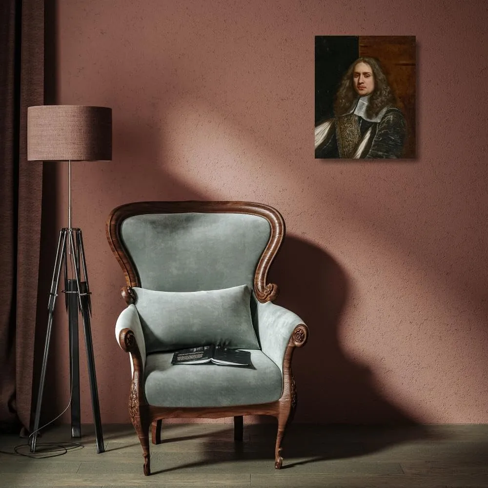 Wallerant Vaillant 15x18 Gallery Wrapped Canvas Museum Art Print Titled: Portrait of a Man