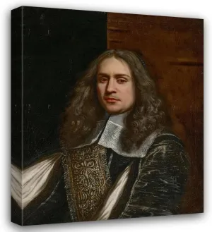 Wallerant Vaillant 15x18 Gallery Wrapped Canvas Museum Art Print Titled: Portrait of a Man