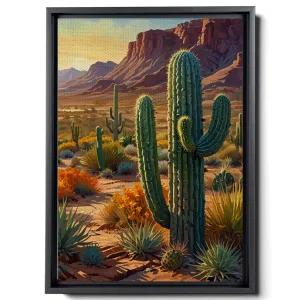 Watercolor Desert Wall Art Print, Desert Art Print, Southwestern Desert Landscape Print, Cactus Wall Art, Cactus Print, Southwest Decor, Modern Art, Arts