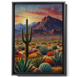 Watercolor Desert Wall Art Print, Desert Art Print, Southwestern Desert Landscape Print, Cactus Wall Art, Cactus Print, Southwest Decor, Wall Decor, Decor