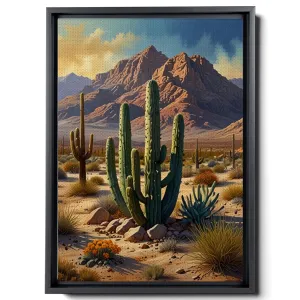 Watercolor Desert Wall Art Print, Desert Art Print, Southwestern Desert Landscape Print, Cactus Wall Art, Cactus Print, Southwest Decor, Wall Decor, Wall