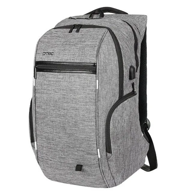 Waterproof Large Capacity Laptop Backpack With Usb Port