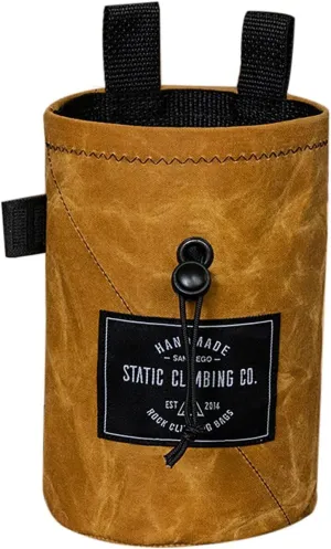 Waxed Canvas Chalk Bag, Mustard, One Size