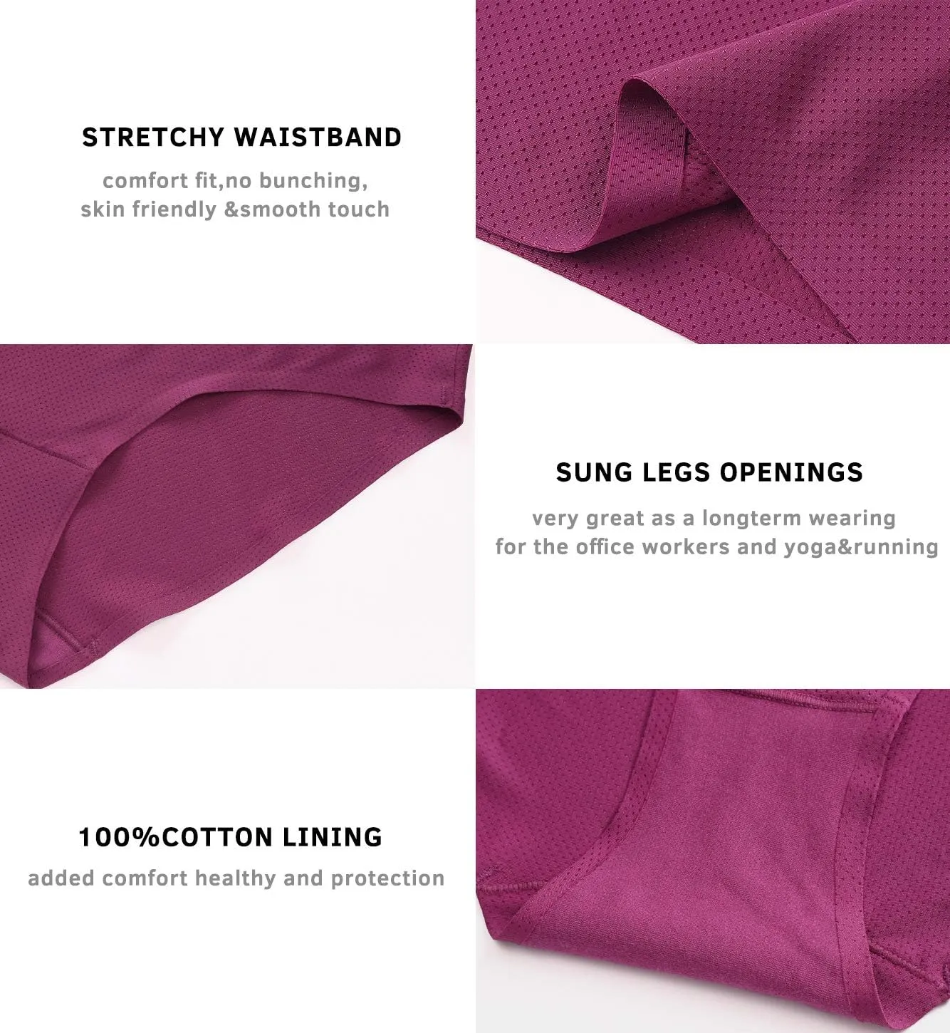 Wealurre Breathable Underwear Women Seamless Bikini Nylon Spandex Mesh Panties