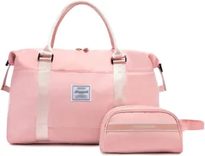 Weekender Overnight Bag for Women,Gym Bag with Wet Clothes Compartments, Travel Duffle Bag for Sports,Gyms and Weekend Getaway,C
