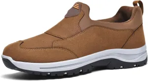 Wide Fit Walking Shoes, Outdoor Large Size Soft Bottom Lightweight Men's Shoes Walking Shoes One Foot Stirrup Lazy Shoes