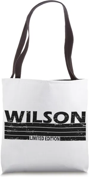 Wilson Surname Limited Edition Retro Vintage Style Sunset Tote Bag