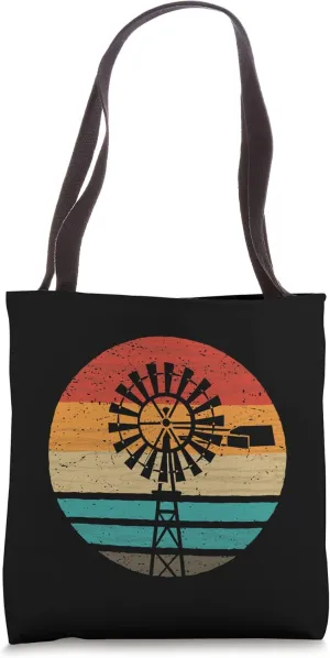 Windmill Retro Style Vintage Tote Bag