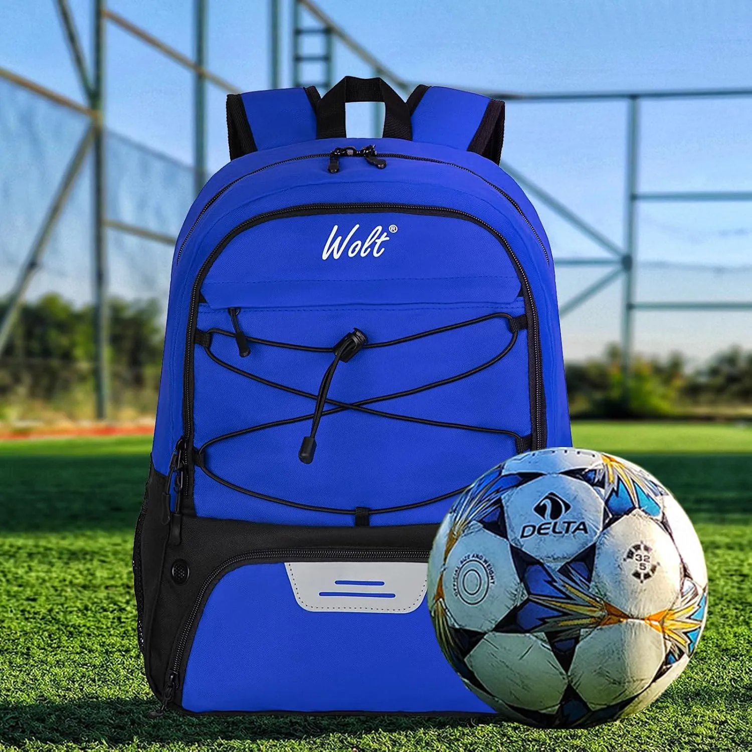 WOLT Youth Soccer Bag, Soccer Backpack, Basketball Backpack with Cleat Shoe and Ball Compartments Volleyball Backpack