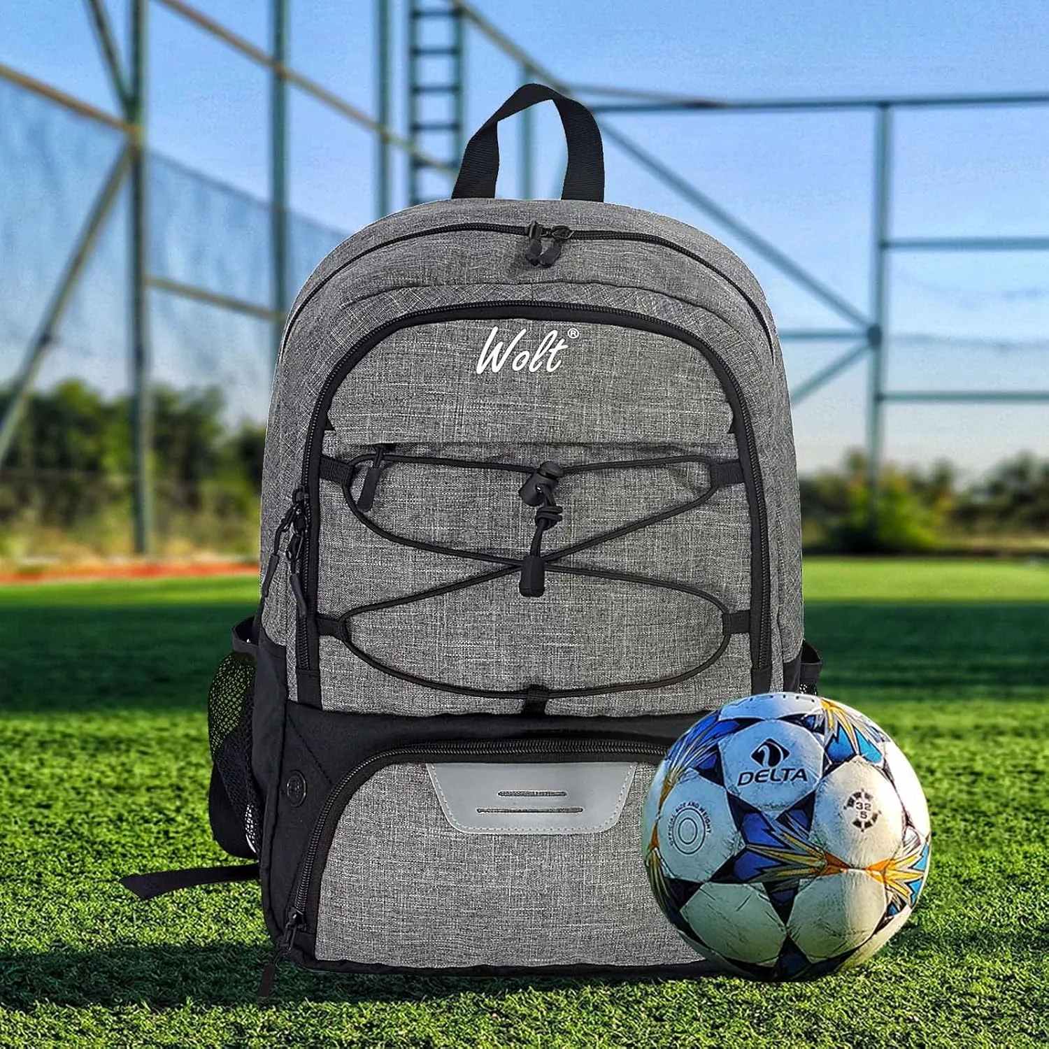 WOLT Youth Soccer Bag, Soccer Backpack, Basketball Backpack with Cleat Shoe and Ball Compartments Volleyball Backpack