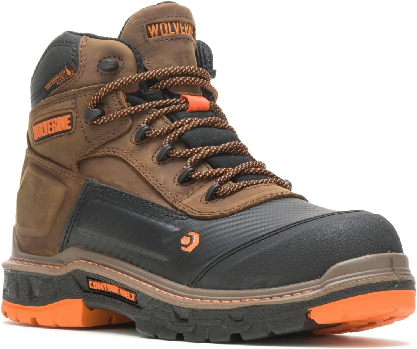 Wolverine Men's Overpass 6" Mid Composite Toe Waterproof Work Boot