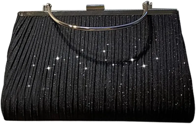 Women Clutch Bag Glitter Sequin Evening Bag Charming Handbag Bridal Wedding Purse Elegant Crossbody Bag