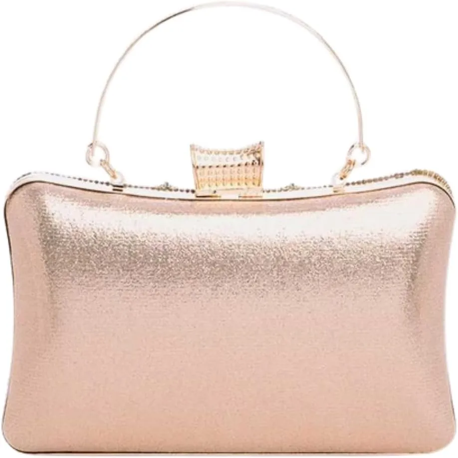 Women Crystal Iconic Bridal Party Box Clutch Rhinestone Beaded Evening Bag Wedding Purse Bridesmaids Partygoers