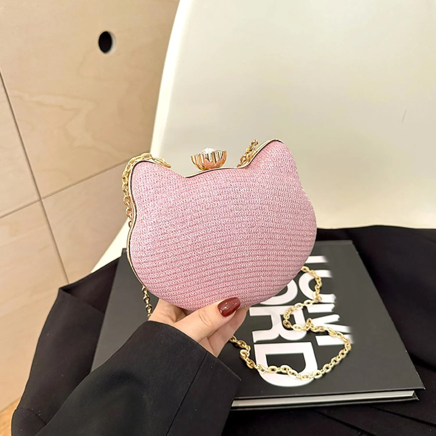 Women Evening Bag Clutch Tote Chain Shoulder Handbag Purse