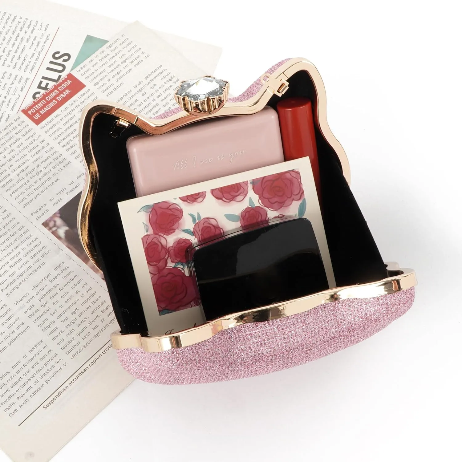 Women Evening Bag Clutch Tote Chain Shoulder Handbag Purse