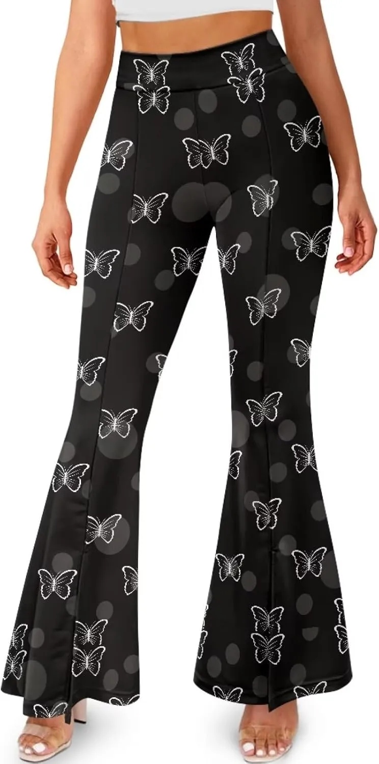 Women Flare Yoga Pants Y2K Leggings High Waisted Workout Pant