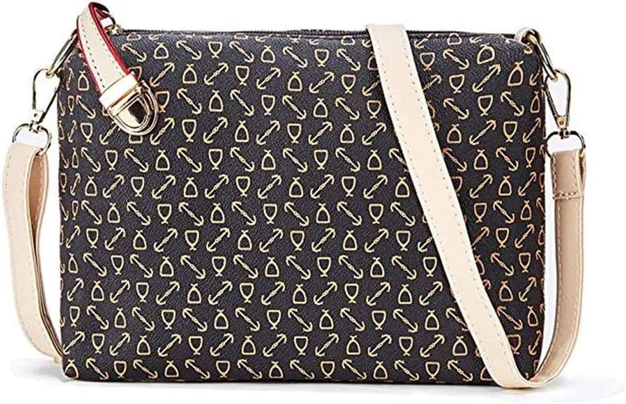 Women Handbag Set 6 Pcs PU Leather Tote Purse Set Multi-purpose Classic Shoulder Bag