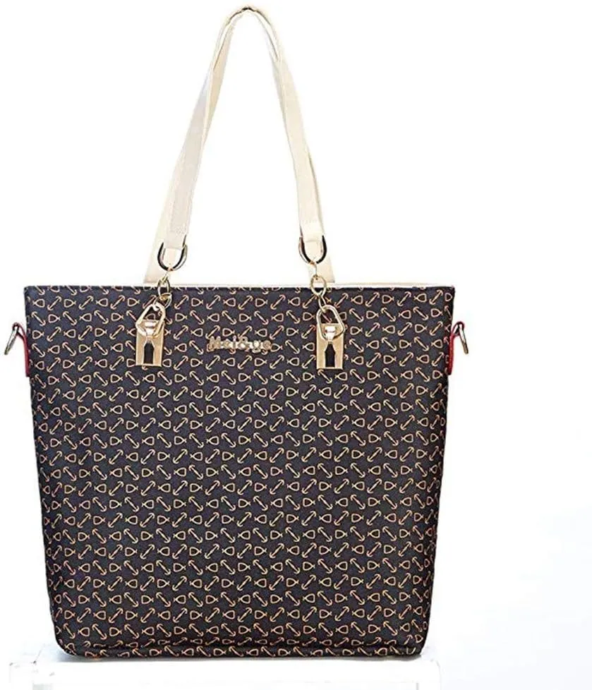Women Handbag Set 6 Pcs PU Leather Tote Purse Set Multi-purpose Classic Shoulder Bag