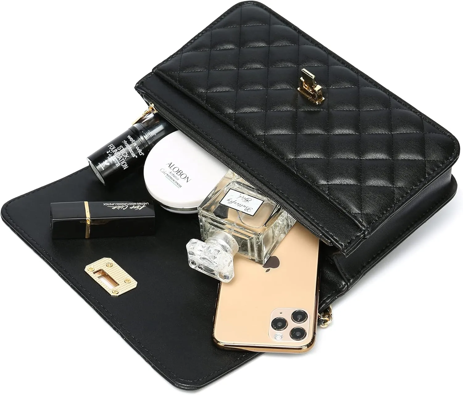 Women Shoulder Bag Quilted Crossbody Purse Designer Lattice Leather Chain Bag