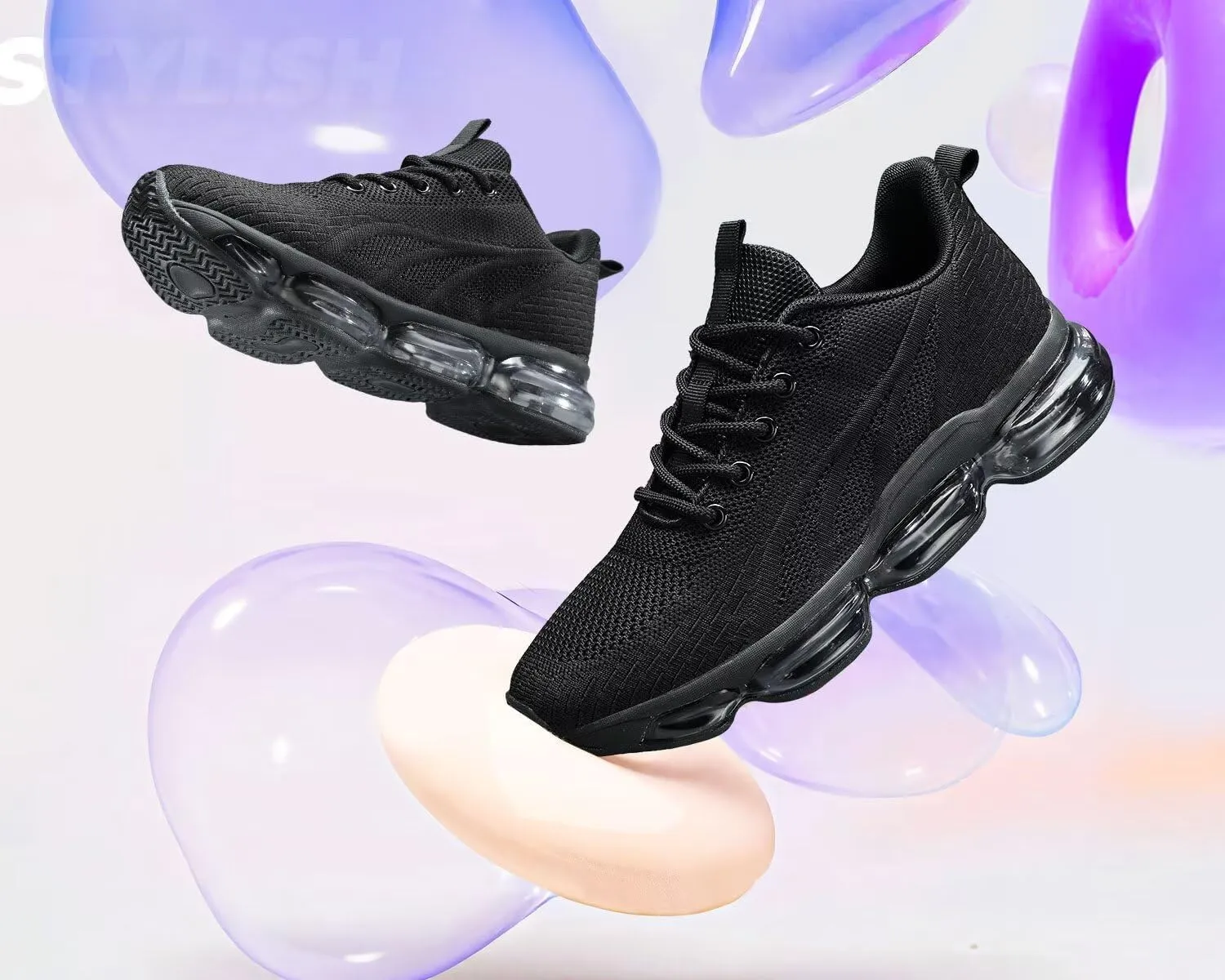 Womens Air Running Shoes Breathable Athletic Fashion Non Slip Walking Tennis Sneakers Mesh Workout Casual Sports