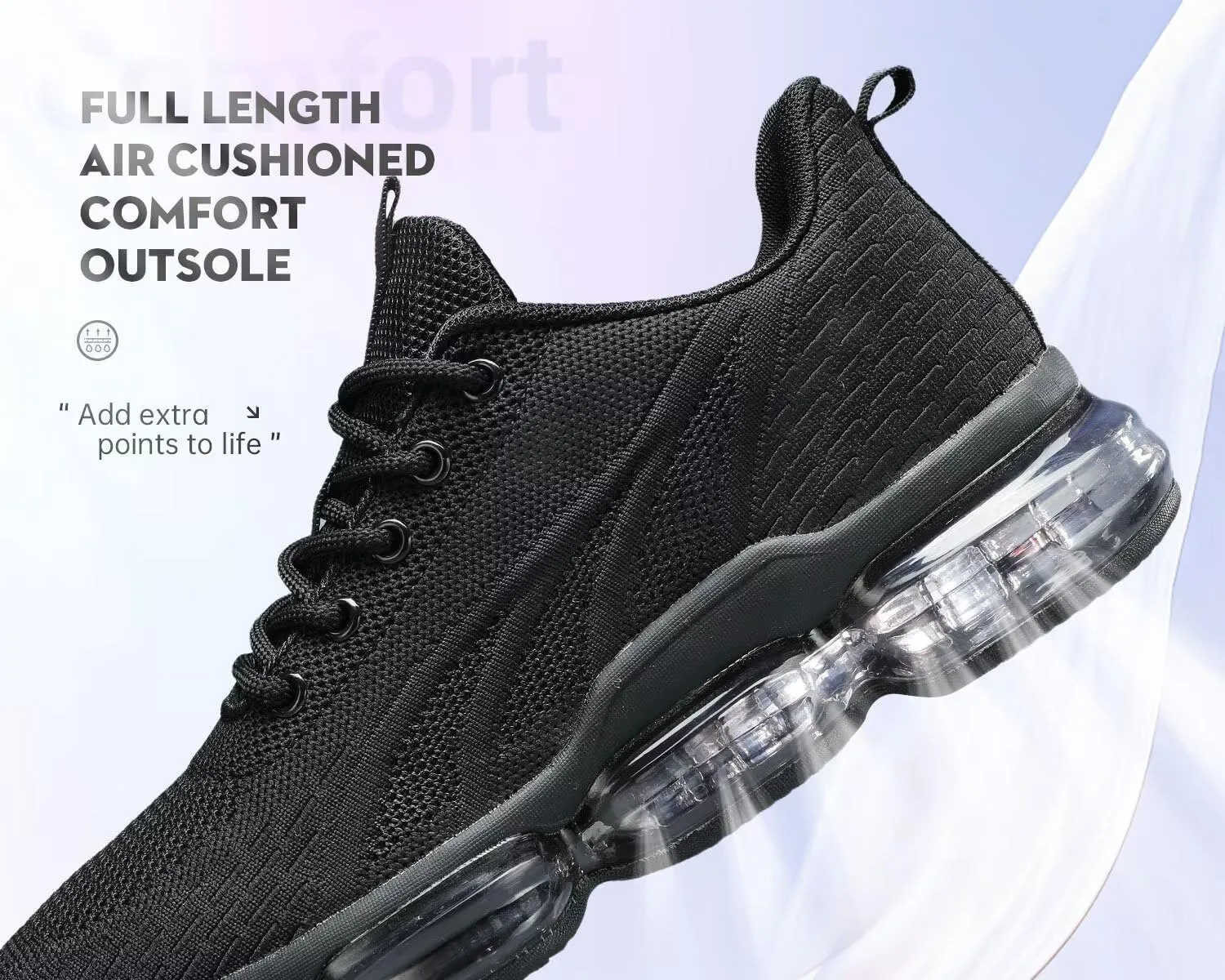Womens Air Running Shoes Breathable Athletic Fashion Non Slip Walking Tennis Sneakers Mesh Workout Casual Sports