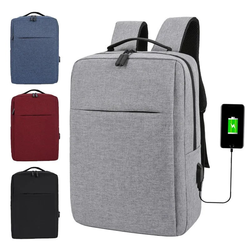 Women's & Men's & Computer Business Simplicity Portable Charging Backpacks