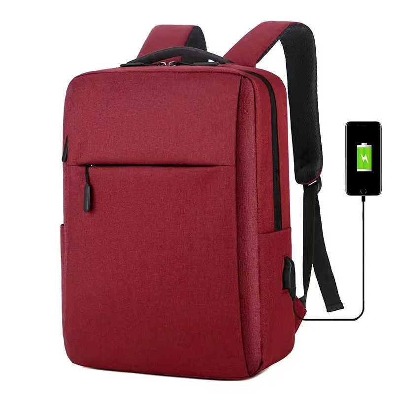 Women's & Men's & Computer Business Simplicity Portable Charging Backpacks