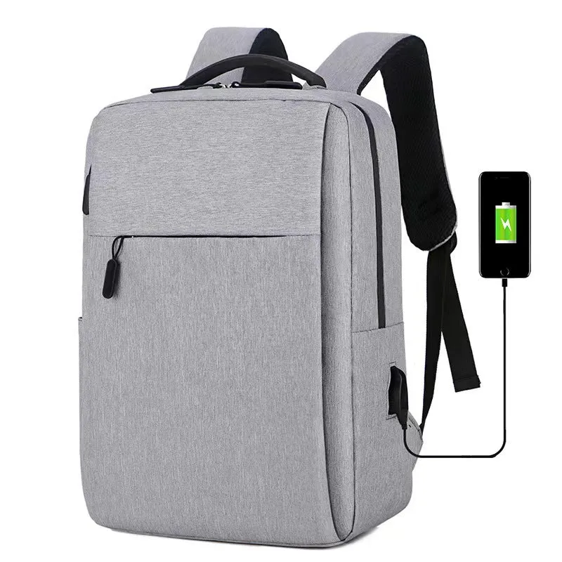 Women's & Men's & Computer Business Simplicity Portable Charging Backpacks