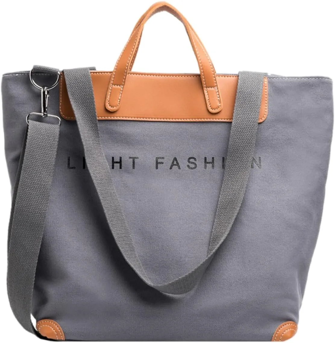 Women's canvas handbag, men's and women's casual work crossbody bag, women's large capacity tote bag