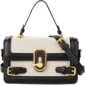Womens Chic Crossbody Shoulder Bags Small Totes PU Leather Evening Clutch Purse Splicing Handbag Elegant Satchel