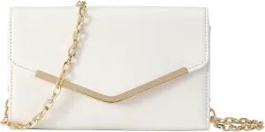 Women's Evening Bag Envelope Clutch Purse Detachable Chain Crossbody Bag for Wedding Party Shoulder Bag Handbag