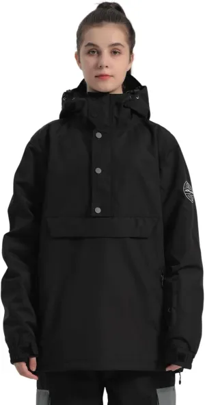 Womens Mens Ski Jackets Snowboard Coats Waterproof Windproof Pullover Jacket for Women Skiing Snowboarding Sports