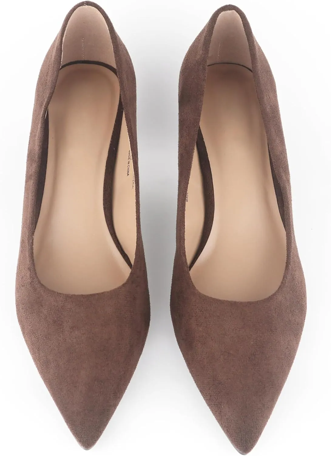 Women's Pumps Kitten Heel Pointed Toe Shoes for Ladies Women Comfortable Office Work Dress Casual Weeding Shoes