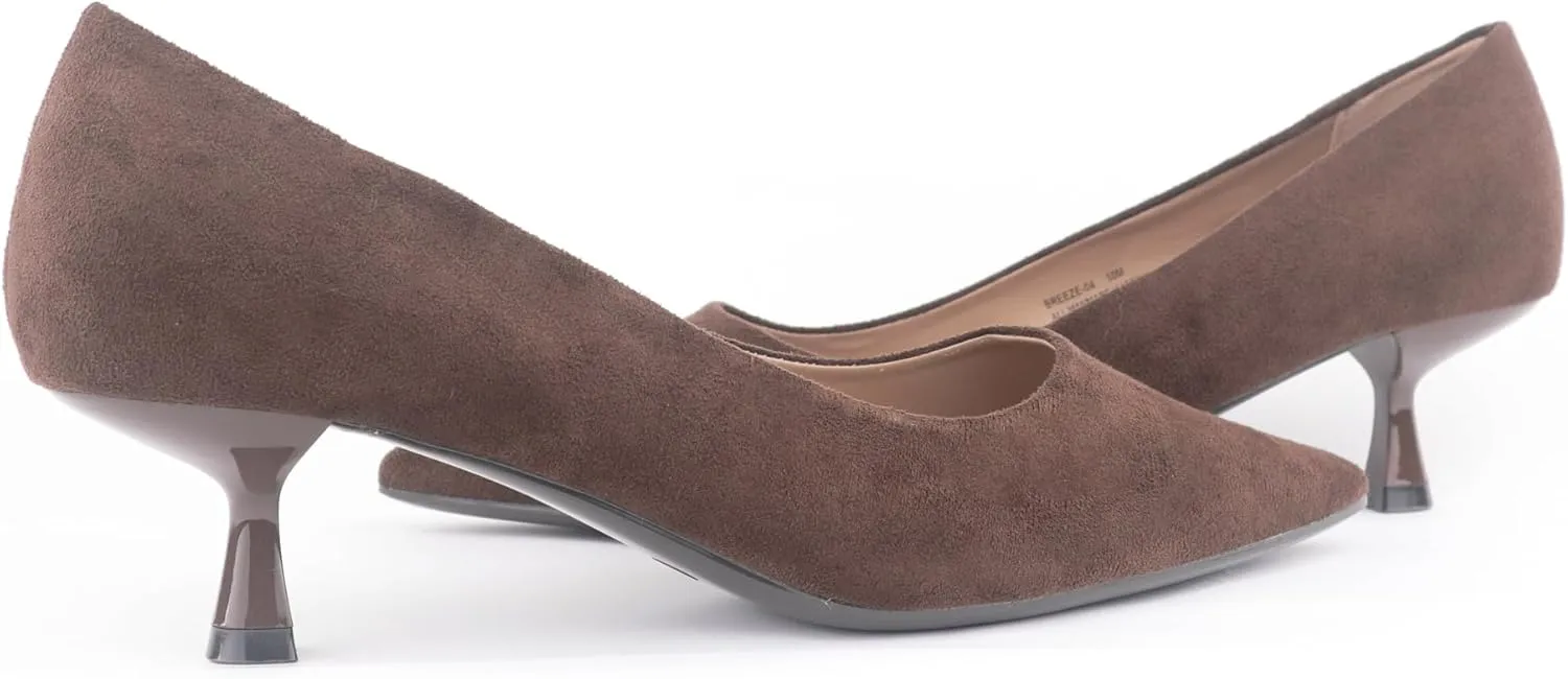 Women's Pumps Kitten Heel Pointed Toe Shoes for Ladies Women Comfortable Office Work Dress Casual Weeding Shoes