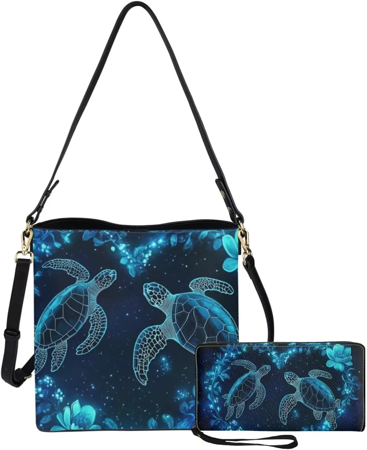 Womens Purses and Handbags Fashion Office Work Handbag Purse 2Pcs Set