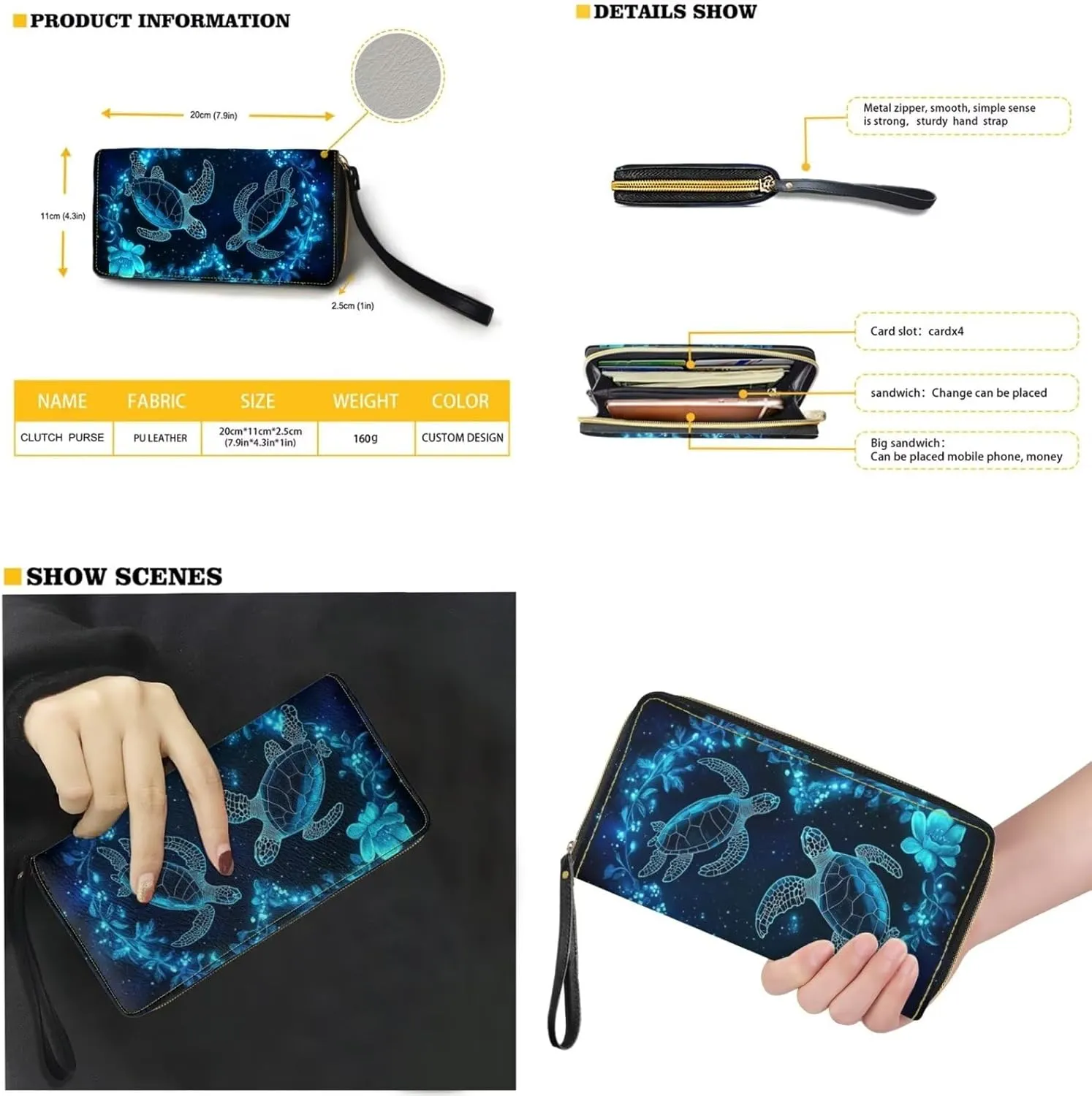 Womens Purses and Handbags Fashion Office Work Handbag Purse 2Pcs Set