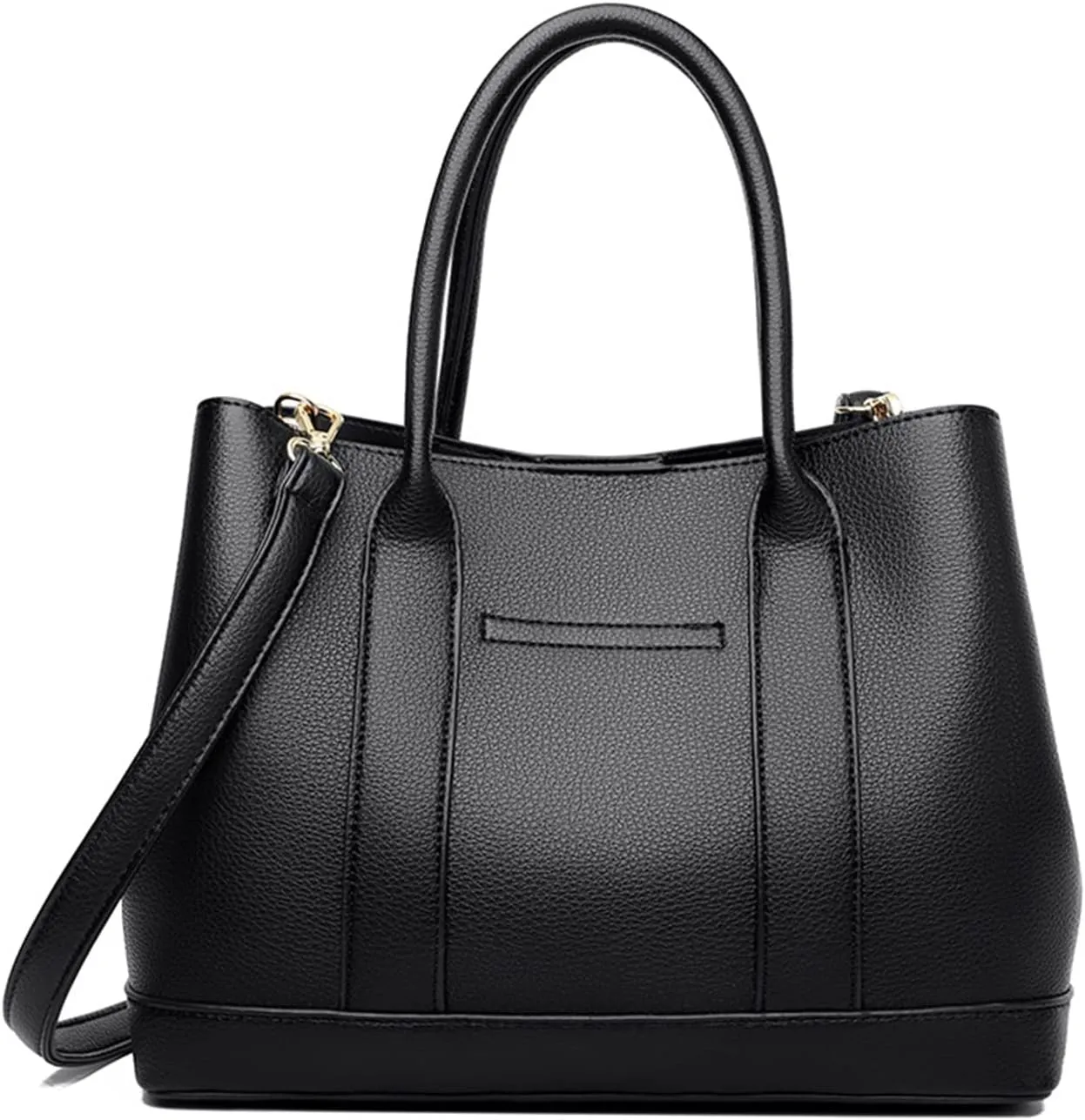 Womens Purses and Handbags Top Handle Satchel Purse PU Leather Shoulder Bags Tote Bag with Triple Compartment