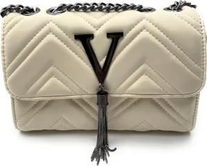 Womens Quilted Crossbody Bag, Small Shoulder Purse With Chain