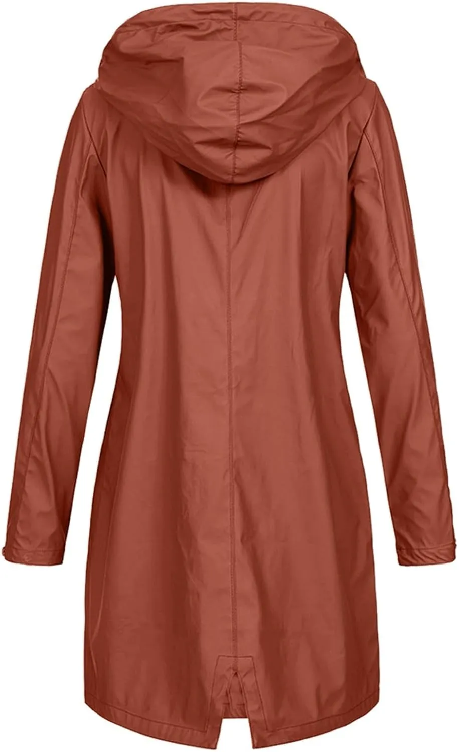 Womens Rain Jacket Solid Hooded Jacket Windproof Outdoor Coat Plus Women's Coat Water resistant Softshell Raincoat