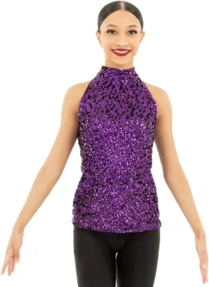 Womens Sequin Sparkle Tank Tunic Dress Just for Kix