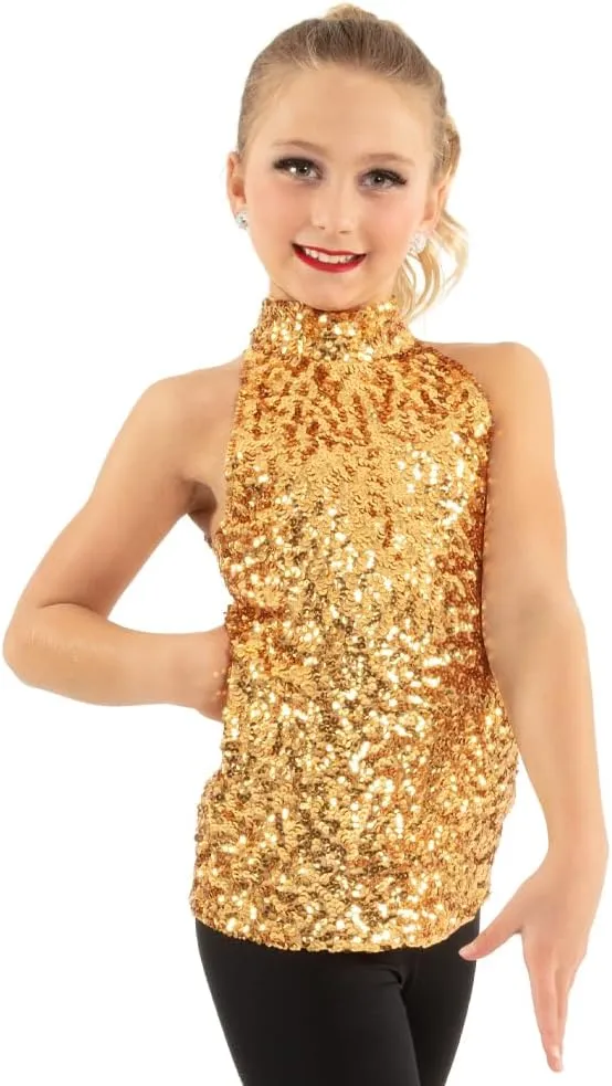 Womens Sequin Sparkle Tank Tunic Dress Just for Kix