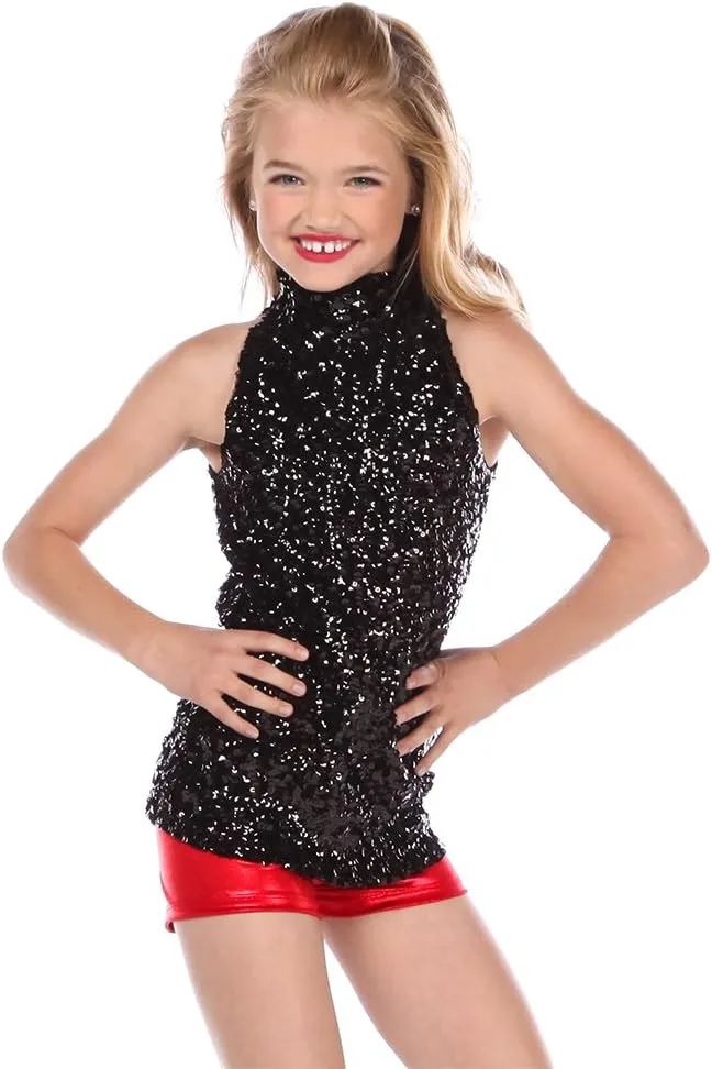 Womens Sequin Sparkle Tank Tunic Dress Just for Kix