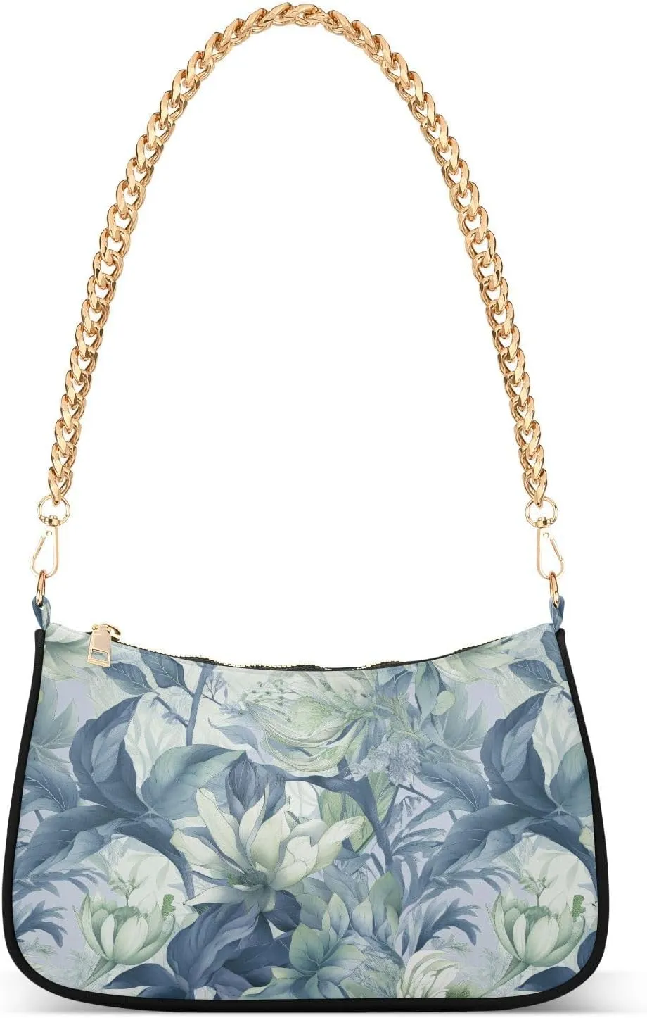 Women's Shoulder Handbags Chain Shoulder Brace for Women Bag Flowers Print Ladies Vacation Handbags Tote Purse,Multi1