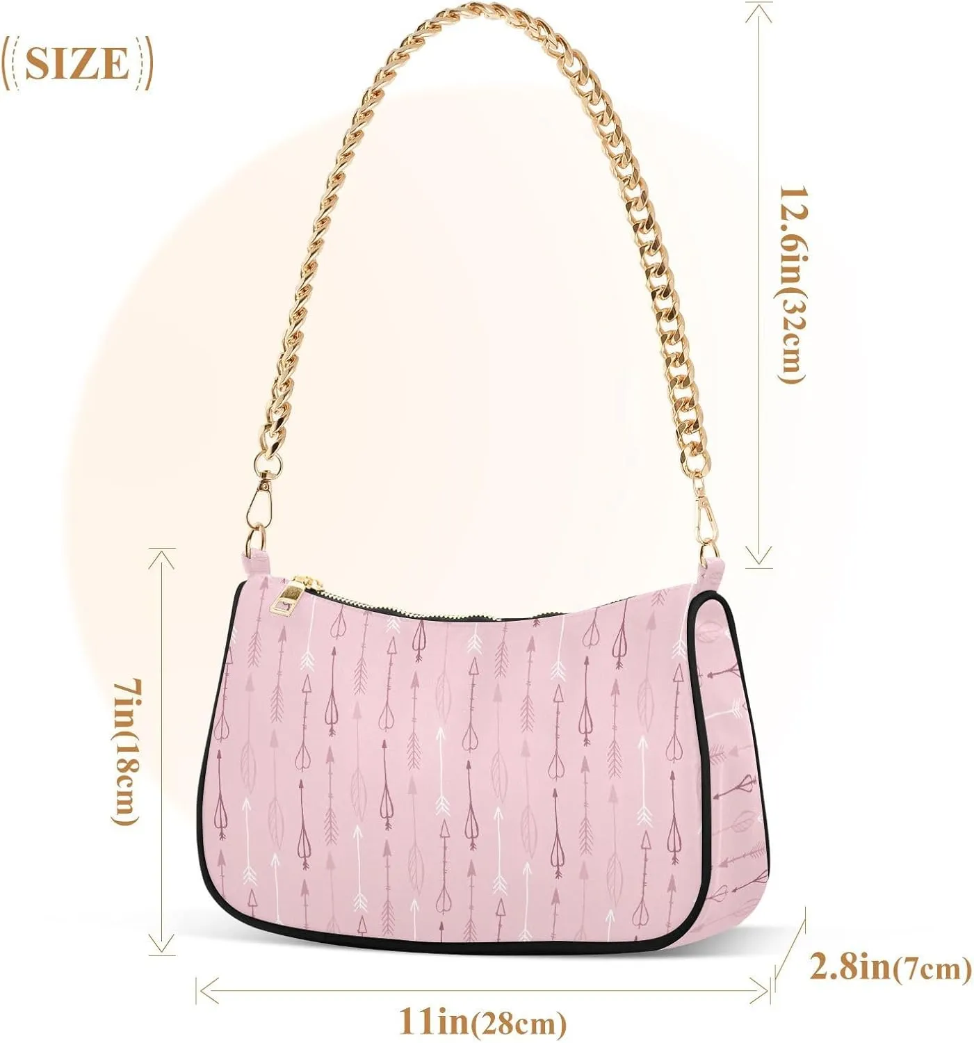 Women's Shoulder Handbags Chain Shoulder Brace for Women Bag Partysu Print Ladies Vacation Handbags Tote Purse,Multi1